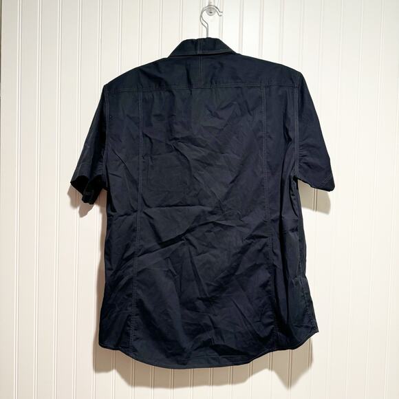 Batch Clothing Navy Blue Cotton Camp Shirt Mens Large - Picture 6 of 6